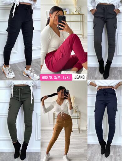 Spodnie bojówki jeans