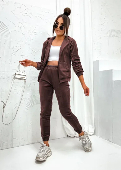 Dres welurowy na suwak