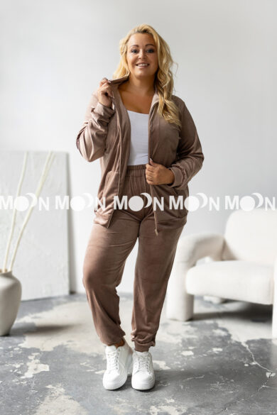 Dres welurowy na suwak Soft PLUS SIZE