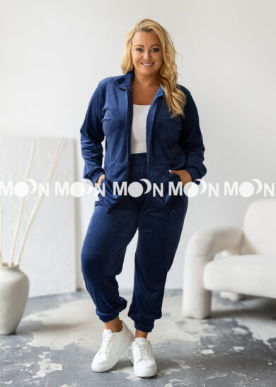 Dres welurowy na suwak Soft PLUS SIZE