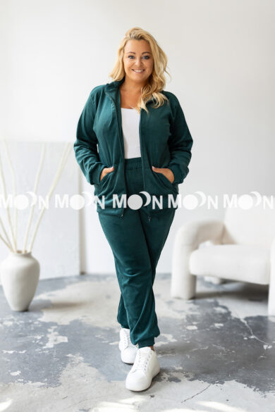 Dres welurowy na suwak Soft PLUS SIZE