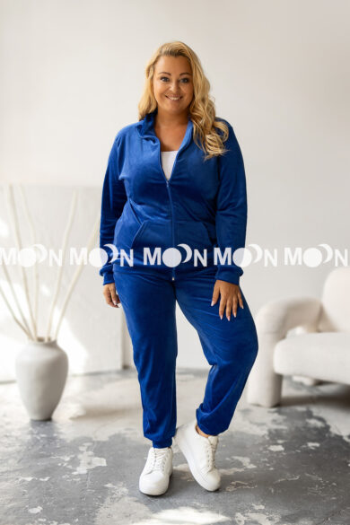 Dres welurowy na suwak Soft PLUS SIZE