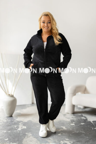 Dres welurowy na suwak Soft PLUS SIZE