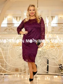 Sukienka Romantic Starlight Plus Size bordo
