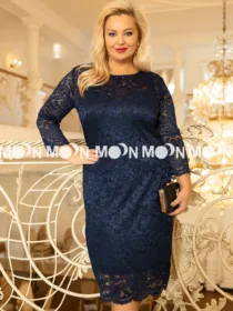 Sukienka Romantic Starlight Plus Size grafitowa