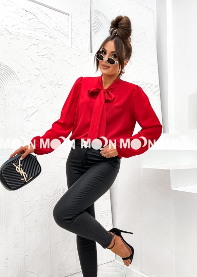 Bluzka z kokardą Snowflake czerwona