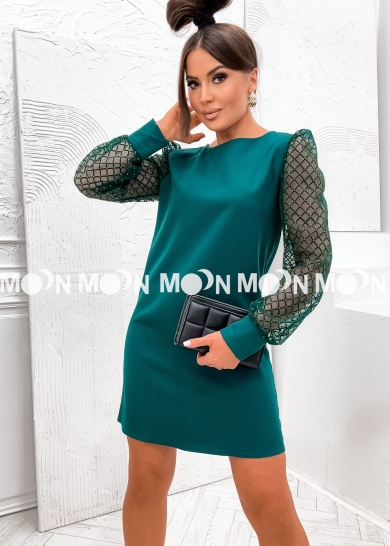 Sukienka Cosmic Queen butelkowa zieleń