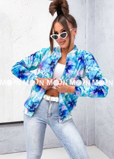 Bluza welurowa Flower
