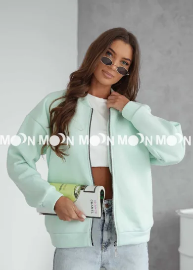 Bluza ocieplana bomberka z suwakiem Fancy