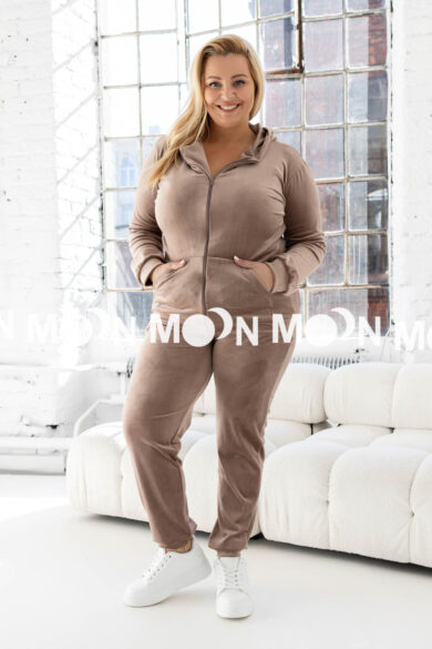 Dres welurowy na suwak PLUS SIZE