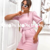 Różowa sukienka elegancka mini