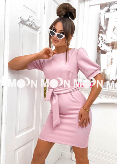 Różowa sukienka elegancka mini