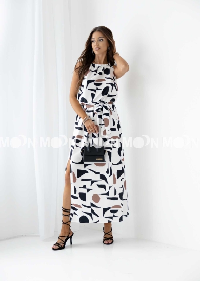 Sukienka maxi z printem Amore Mio