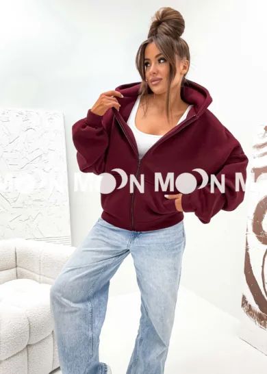 Bluza ocieplana oversize butterfly