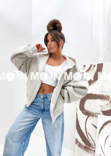 Bluza Ocieplana Oversize Butterfly melanż