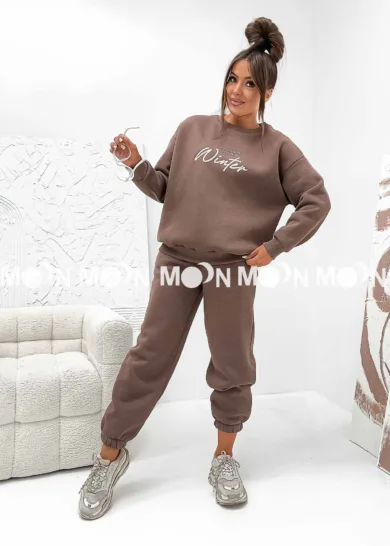 Komplet Ocieplany Winter cappuccino