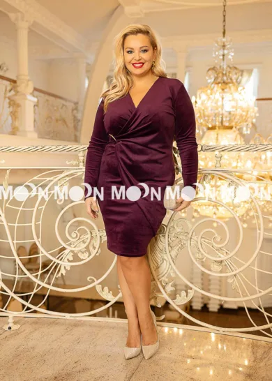 Sukienka welurowa Velvet Dream Plus Size