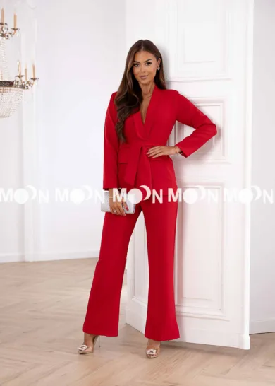 Elegancki garnitur PASSION czerwony