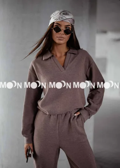 Sweterkowy komplet z kołnierzem LAPLAND