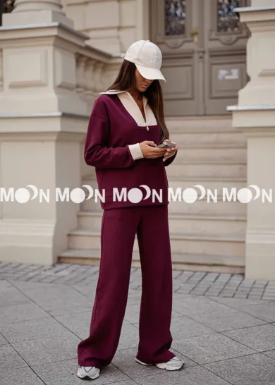 Komplet dwuczęściowy Pisa bordo