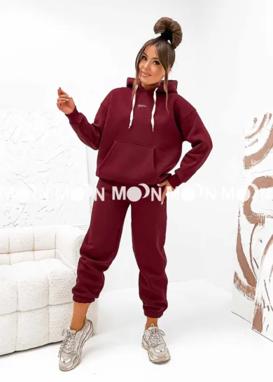 Komplet ocieplany Street Soul bordowy