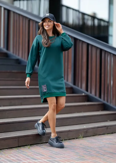 Sukienka Masełko Ultimate butelkowa zieleń