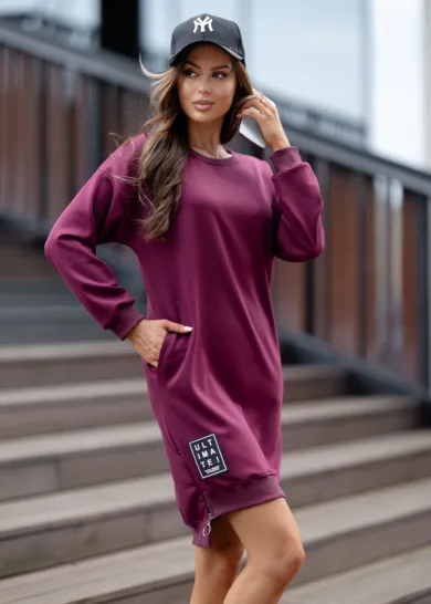 Sukienka Masełko Ultimate bordowa