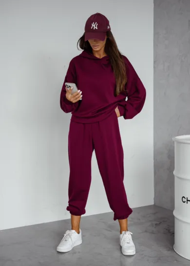 Komplet Masełko Maslove Bordowy