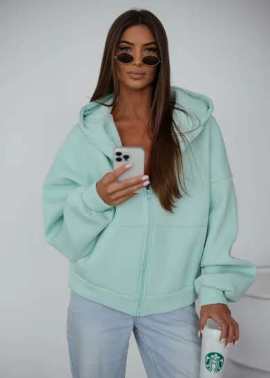 Bluza ocieplana oversize butterfly