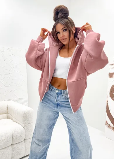 Bluza Ocieplana Oversize Butterfly