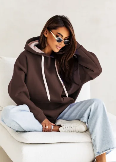 Bluza bawełniana ocieplana Simple