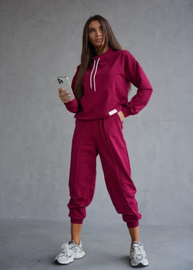 Komplet bawełniany z naszywką STYLE