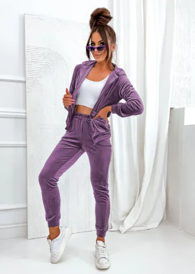 Dres welurowy na suwak