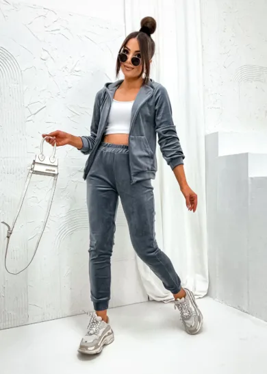 Dres welurowy na suwak