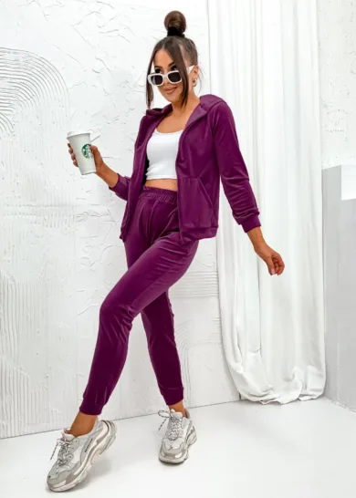 Dres welurowy na suwak