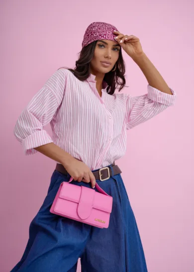 Koszula bawełniana w paski Vertical Vibe