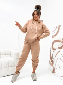 Komplet ocieplany Street Soul beżowy