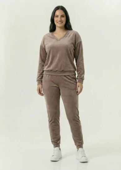 Dres welurowy simple PLUS SIZE  