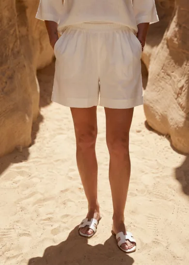 Spodenki lniane Golden Dune