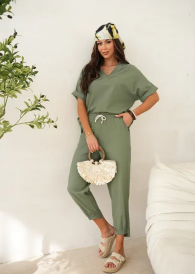 Komplet Lniany Sahara Glow