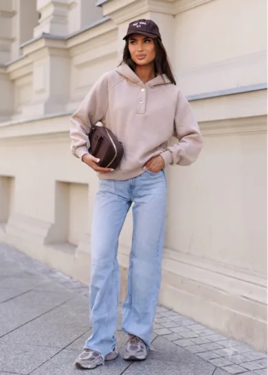 Bluza bawełniana ocieplana Aurora